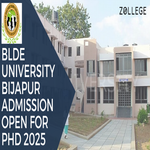 BLDE University Bijapur Admission Open For PhD 2025